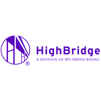 Logo of HighBridge, a division of Recorded Books, featuring a purple bridge graphic.